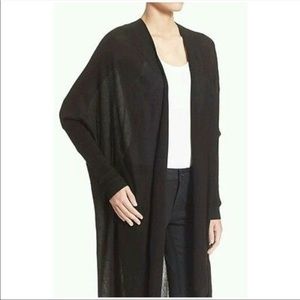 Ted Baker London - Black Zema Longline Drapey Cardigan -Small - Wool blend- Soft